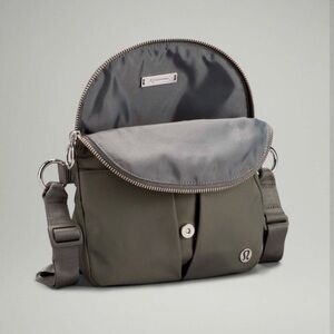 🌟Like New! Lululemon All Night Festival Bag; Grey/Sage Colour; Micro; Beautiful